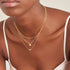 Gold Chunky Chain Padlock Necklace